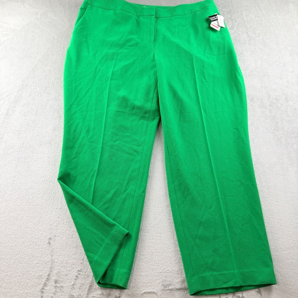 Bar III Green Chili Dress Pants Women's 18W Tapered Ankle Suit Separates NWT